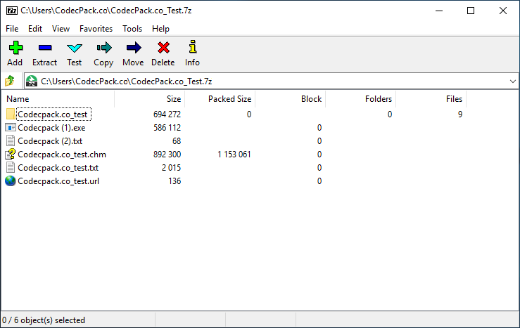7-Zip Screenshot