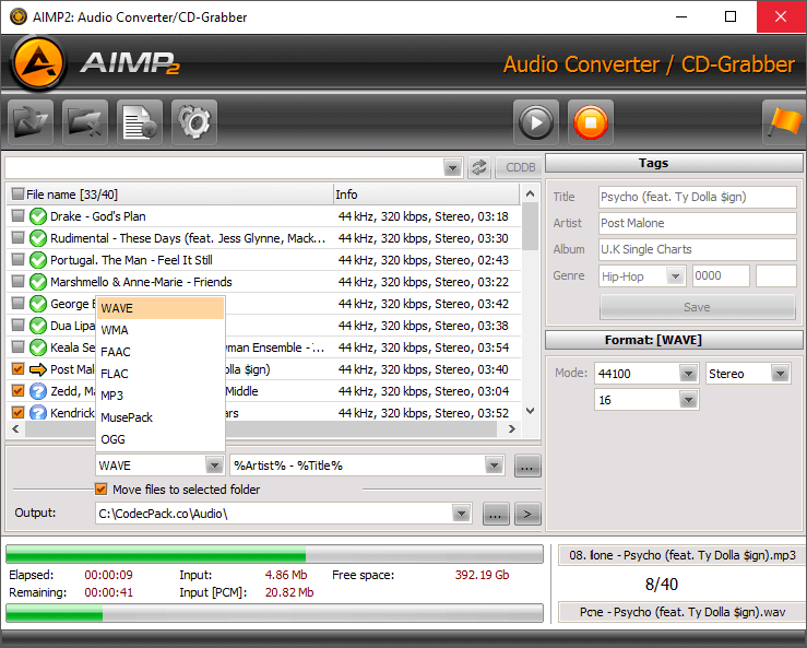 AIMP AudioTools Screenshot