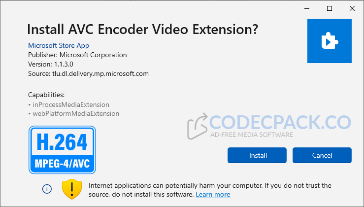 AVC Encoder Video Extension
