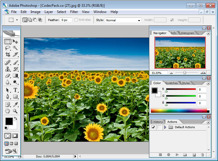 Adobe Photoshop CS2 Free Screenshot