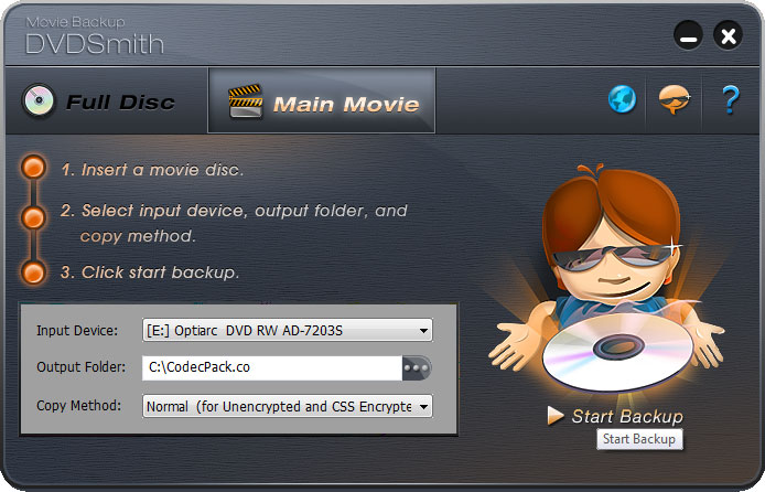 DVDSmith Movie Backup Screenshot