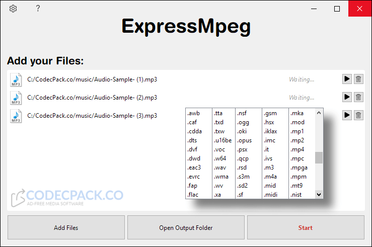 ExpressMpeg Screenshot