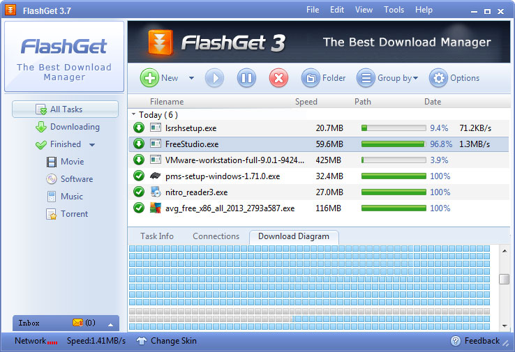 FlashGet Screenshot