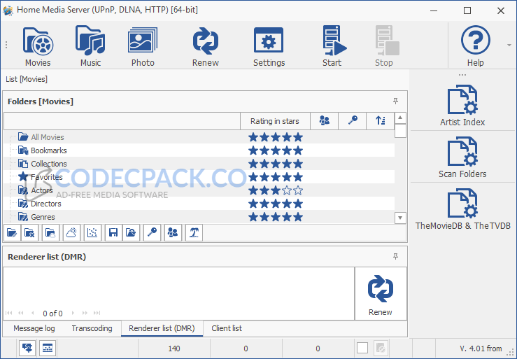 Home Media Server Screenshot
