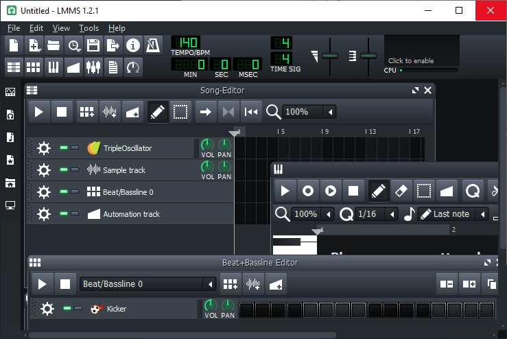 LMMS - Linux MultiMedia Studio Screenshot