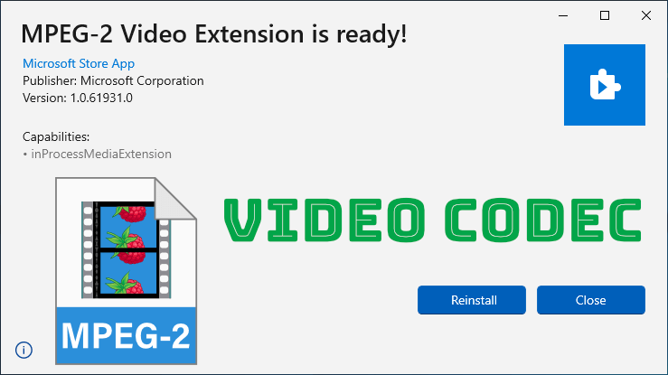 MPEG-2 Video Extension
