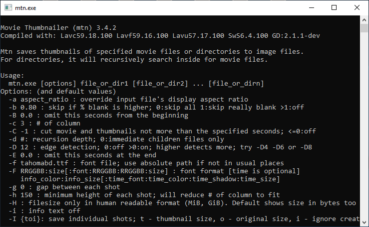 Movie Thumbnailer Screenshot