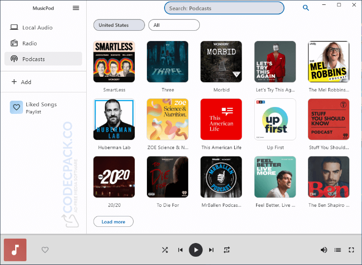 MusicPod Screenshot