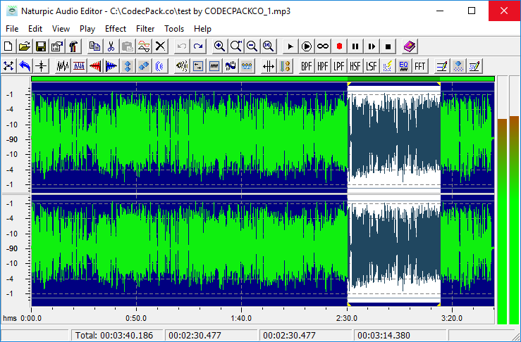Naturpic Audio Editor Screenshot