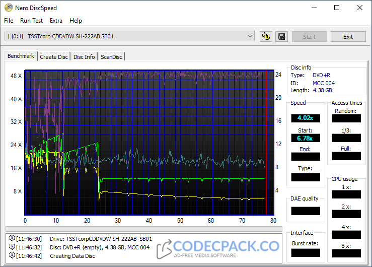 Nero DiscSpeed Screenshot