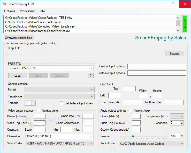 SmartFFmpeg Screenshot