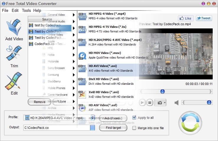 Total Video Converter Screenshot