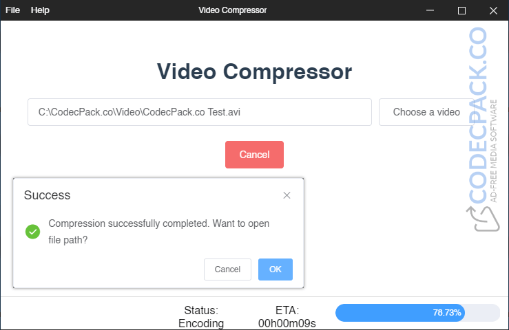Video Compressor Screenshot