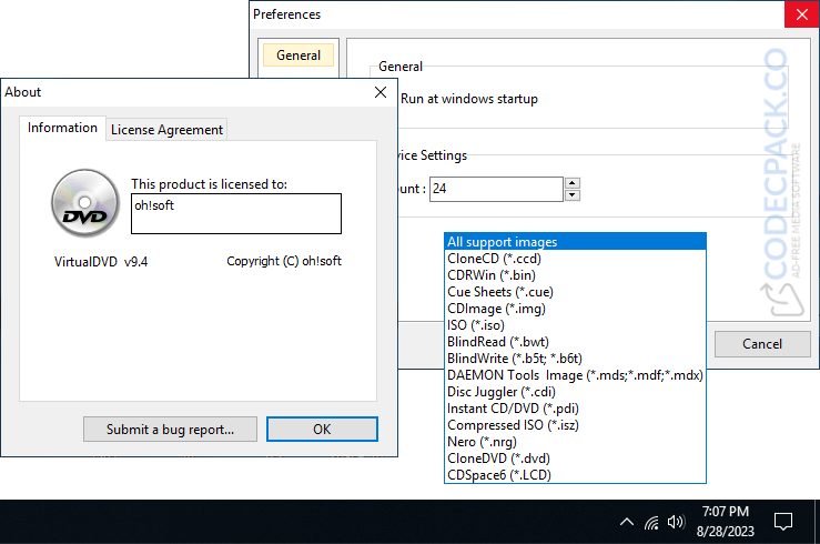 VirtualDVD Screenshot