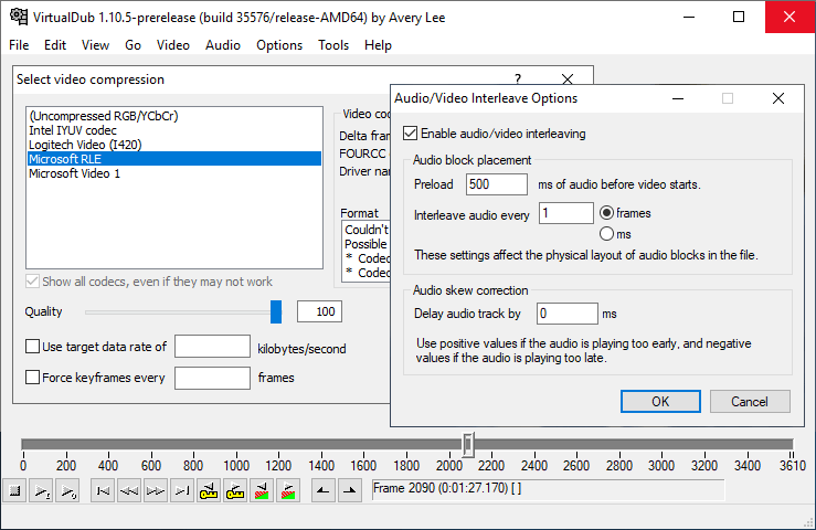 VirtualDub Screenshot