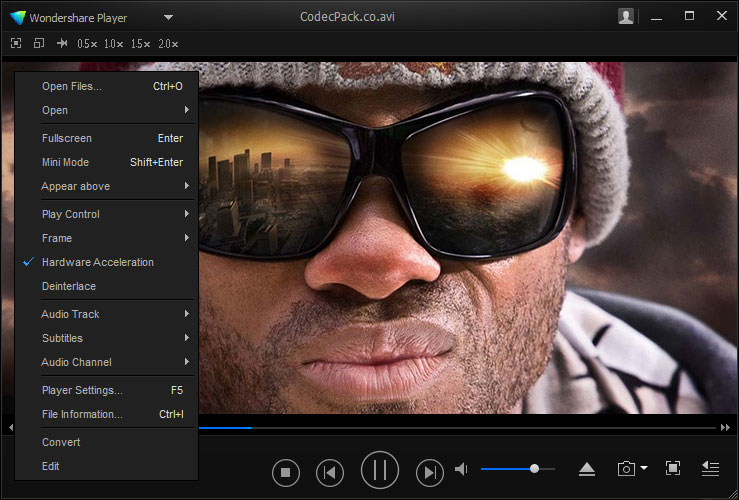 Wondershare Player Screenshot