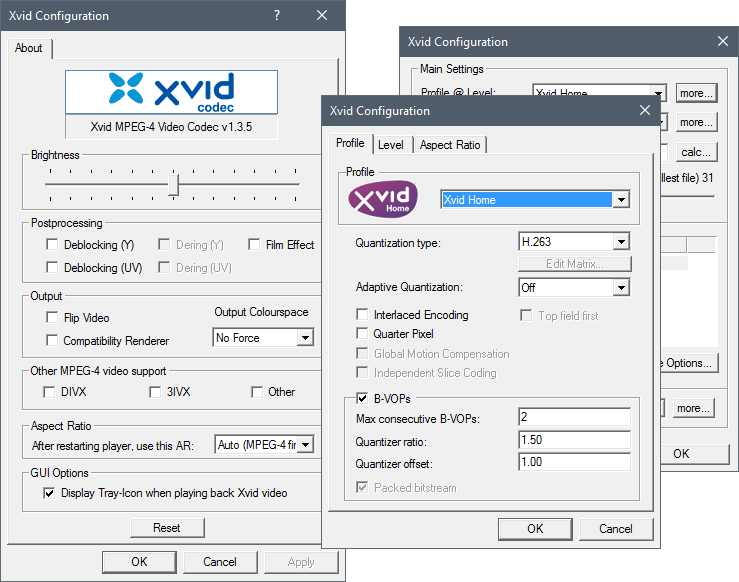 Xvid Codec Screenshot