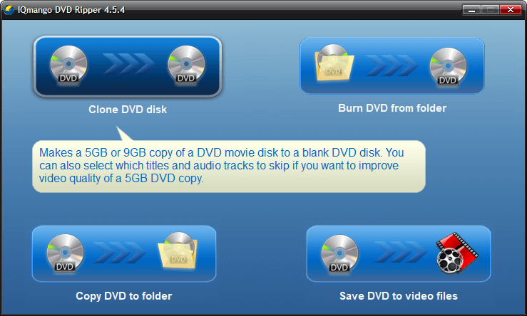 IQmango DVD Ripper Screenshot