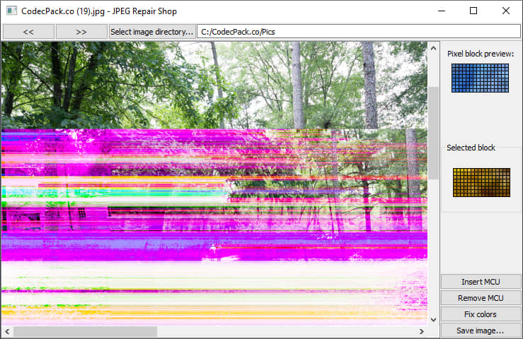 JPEG Repair Shop Screenshot